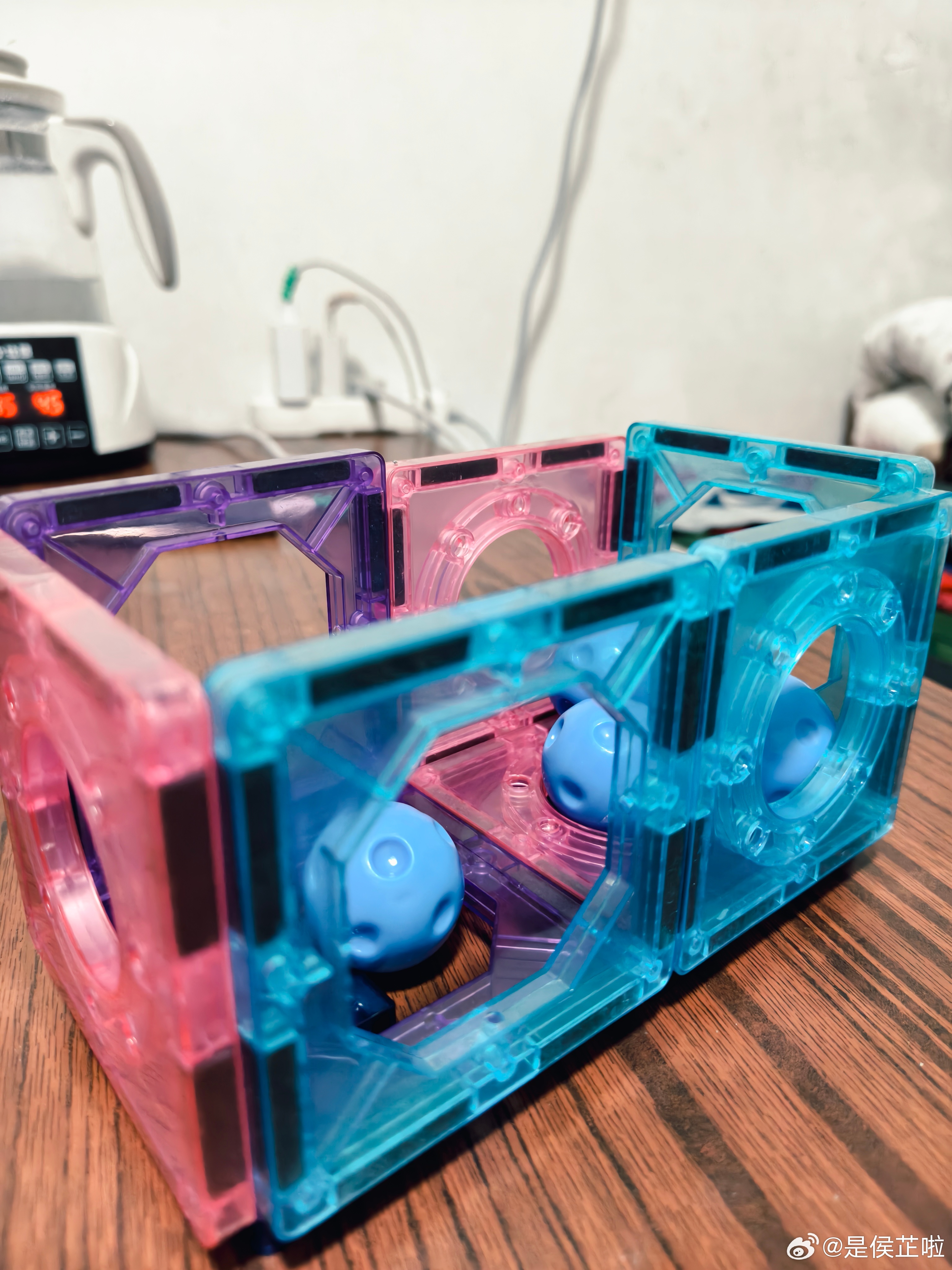 孩子这几天喜欢玩儿的玩具磁力片玩儿得还挺好微博开学季智趣研究所亲子大玩家 天津