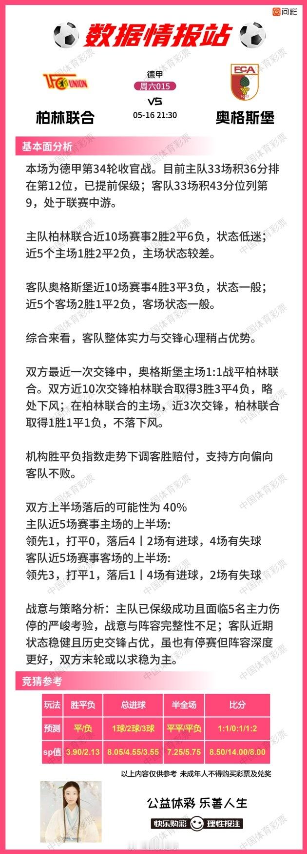 5月16日数据情报站（11-20）  勒沃库森VS汉堡拜仁慕尼黑VS科隆海登海姆