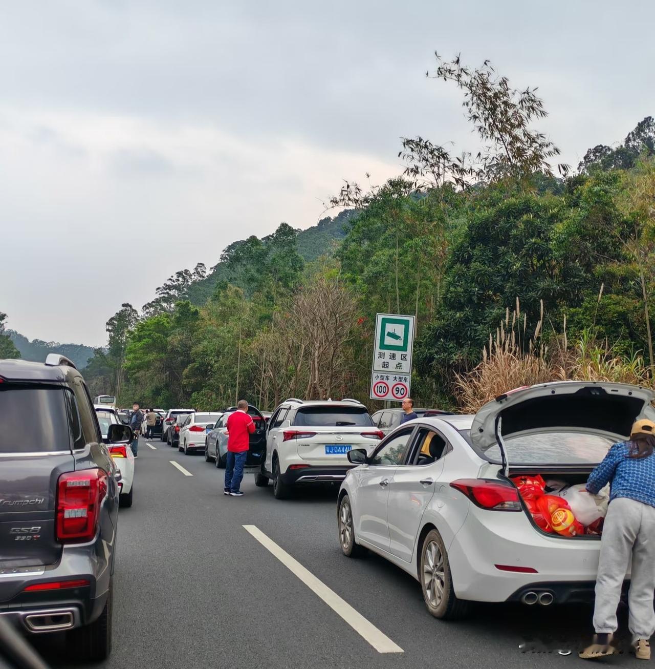 今年我可真是当回“大聪明”，
初四一早就溜回广东！
刷着朋友圈才知道，后面返程的