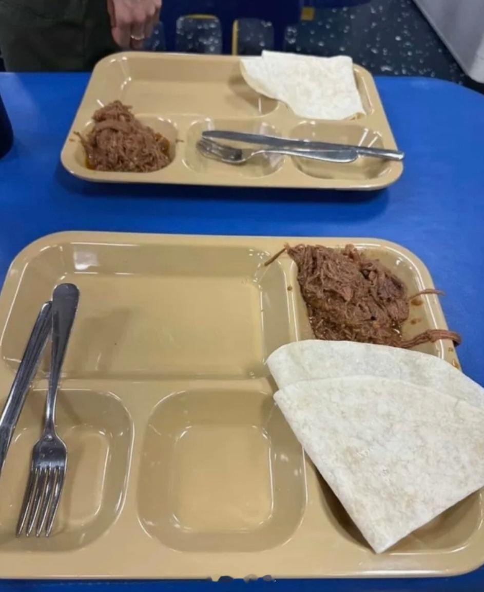 笔骨子有事说事 👉🏾从伊朗前线美国海军伙食看真实的美国！别听五角大楼把牛皮吹