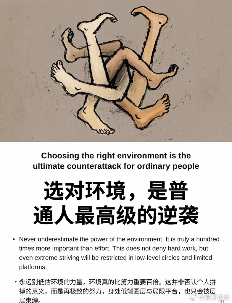 选对环境，是普通人最高级的逆袭！ ​​​