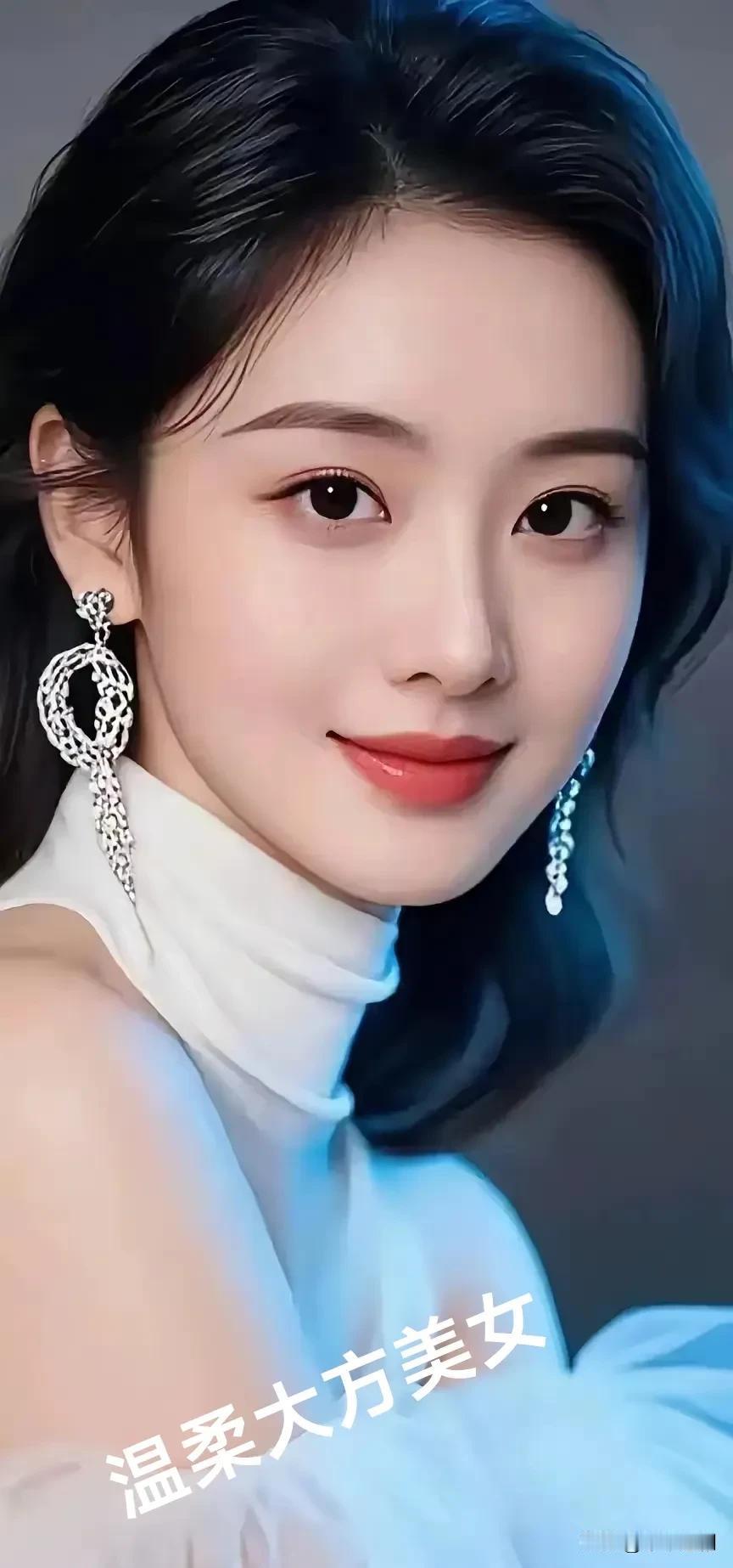 温柔可爱的女生你喜欢吗?
她眼眸含光，浅笑嫣然，一袭白衣衬得气质如兰。精致耳饰摇