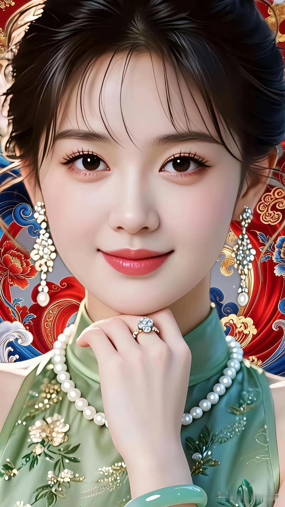 这位小姐姐好漂亮，穿得真精致！