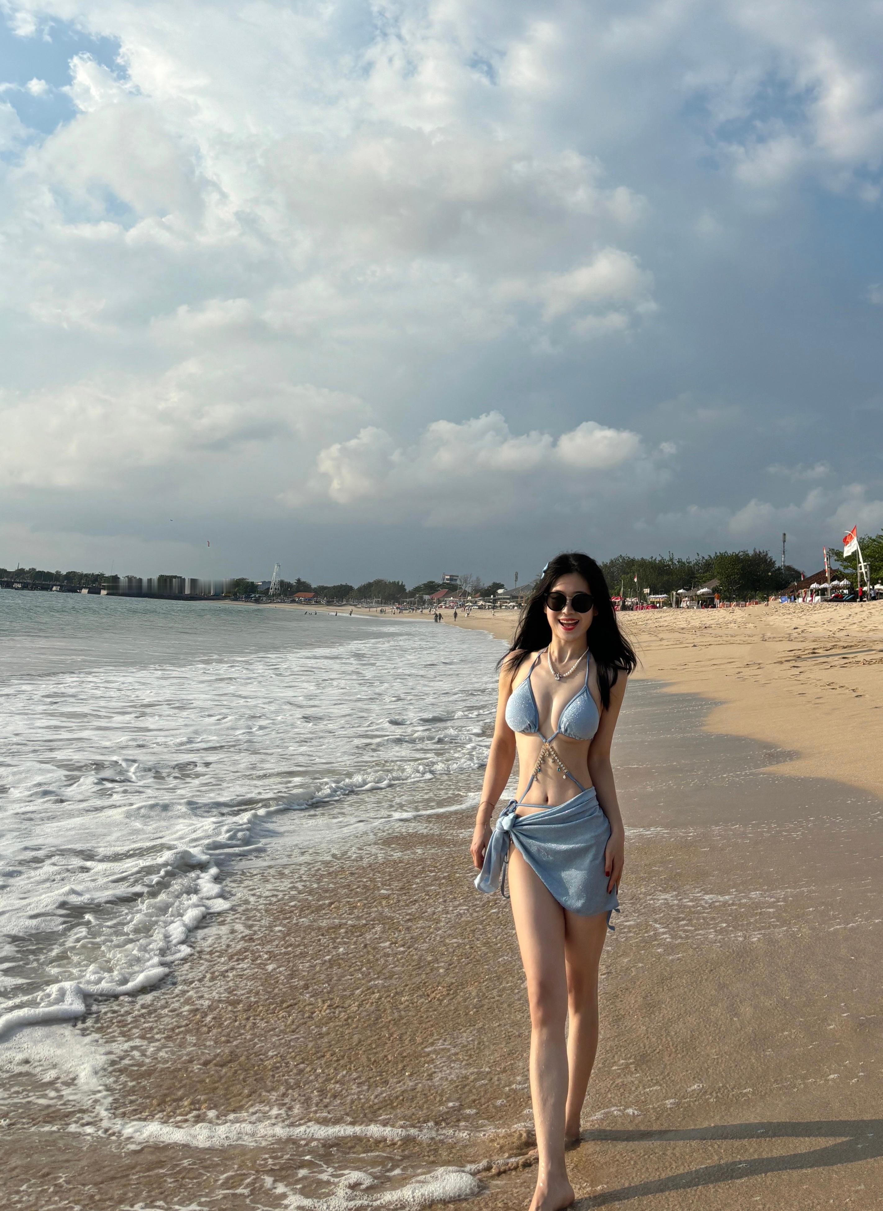 🏖️🌇金巴兰的日落与我✨          📍Jimbaran Beach