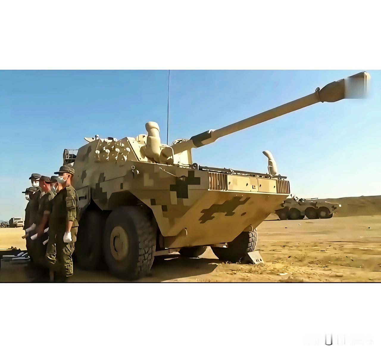 国产兵器——11式105毫米轮式突击炮
这是我国陆军中型合成旅的重要装备，是在0