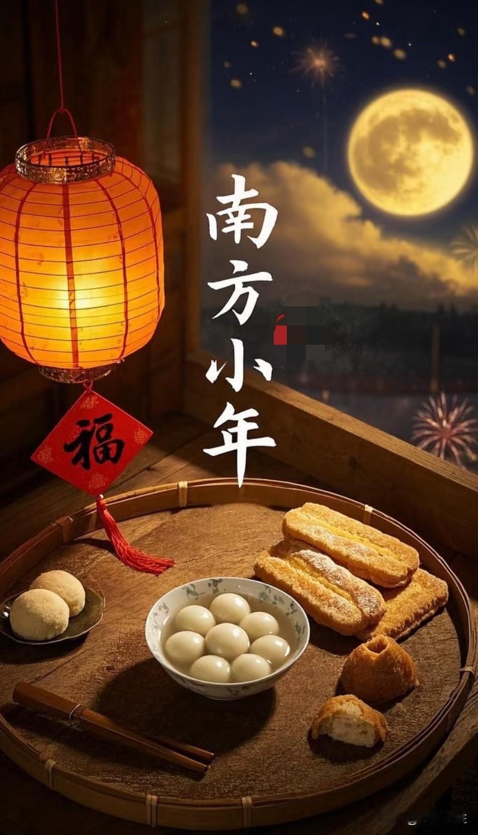 今天是农历腊月二十四，是南方传统的 小年 ，而北方地区则在腊月二十三就过了小年；