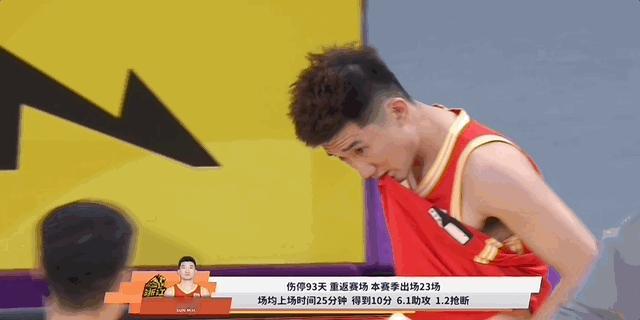 孙铭徽时隔93天重返赛场，登场之后就抢断助攻队友，孙总生死战回归，广厦队阵容齐整