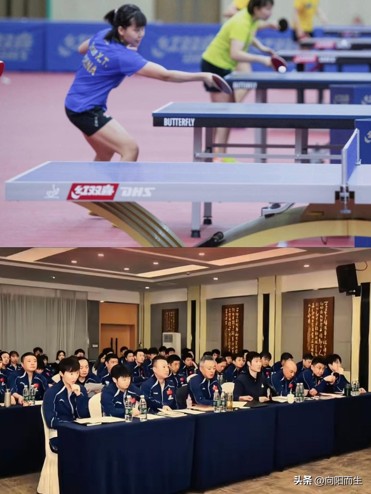 国乒重庆赛后，
直奔成都开启40天封训，
核心就是铁腕备战，
查漏补缺。
实行一