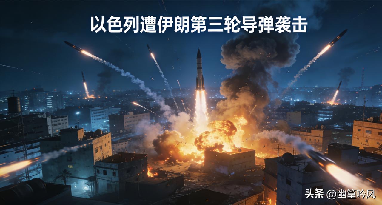 本轮袭击并非偶然，是美以联合先发制人空袭后的对等报复。伊朗以饱和式、多轮次打击亮