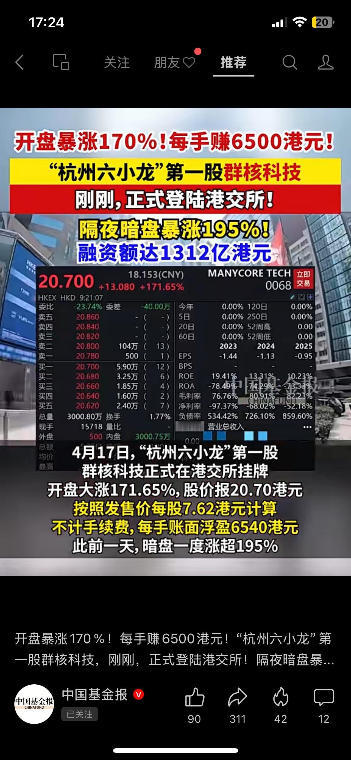 开盘暴涨170%！杭州六小龙第一股群核科技登陆港交所
群核科技正式在港交所上市，