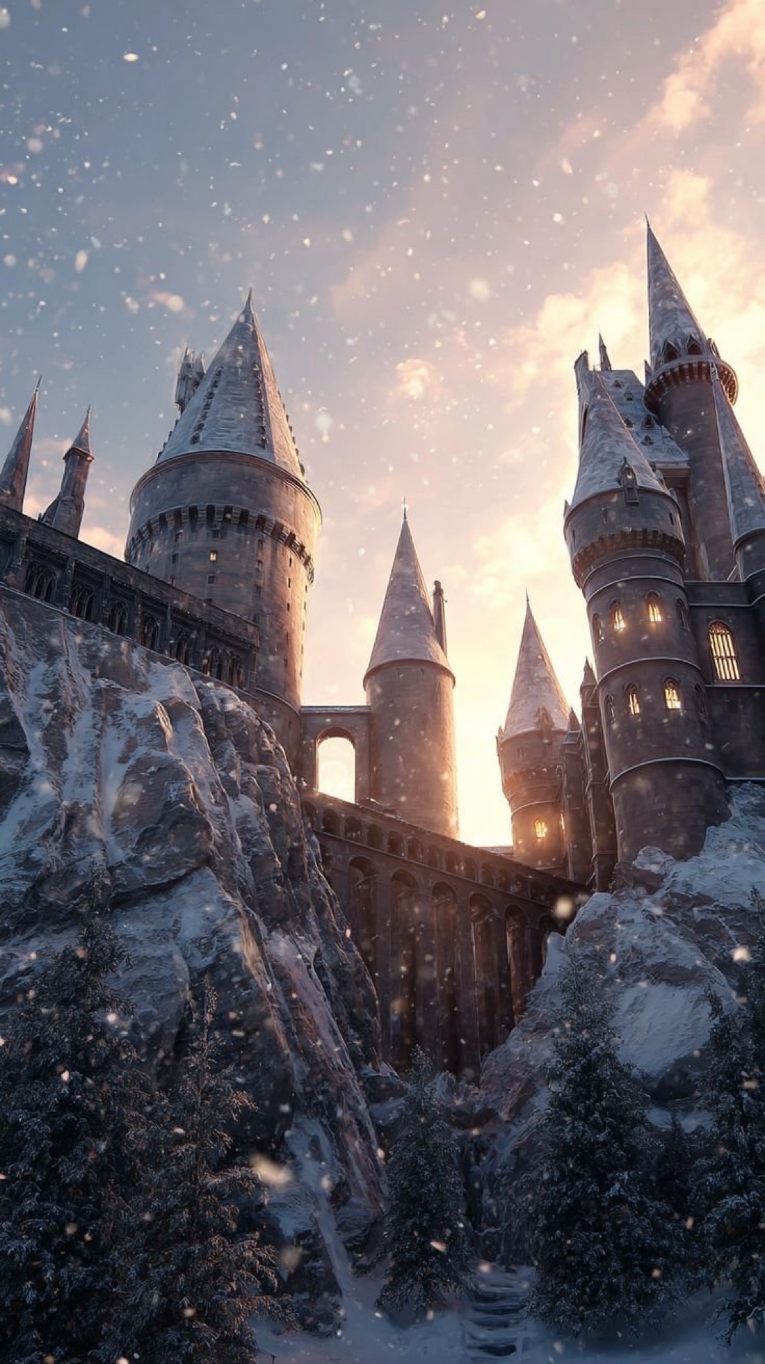 冬日的霍格沃茨