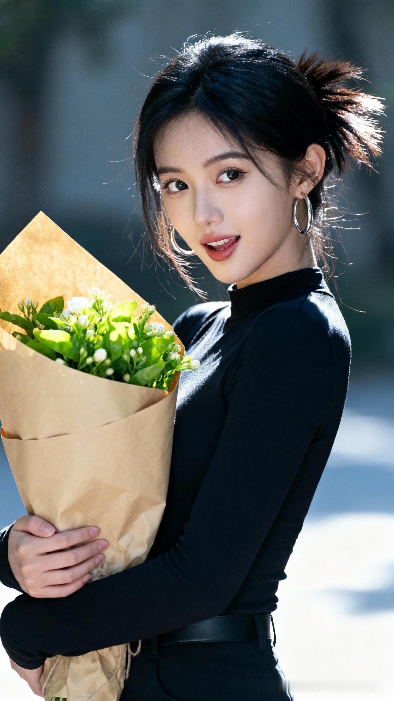 开心的像多盛开的花儿💐