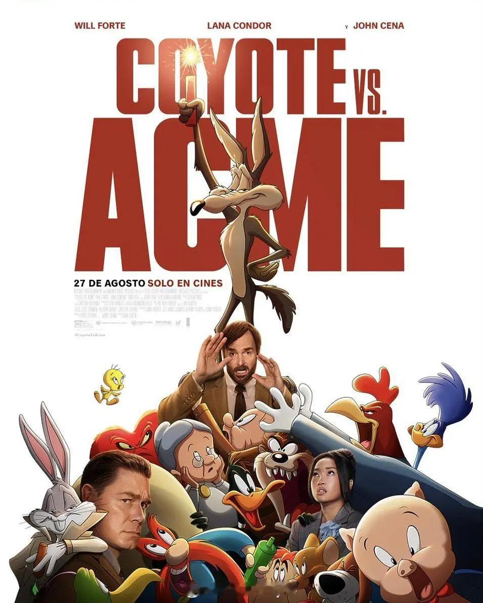 【歪心狼对阵ACME】（美国.2026）被华纳雪藏三年终于得见天日，这部真人与动