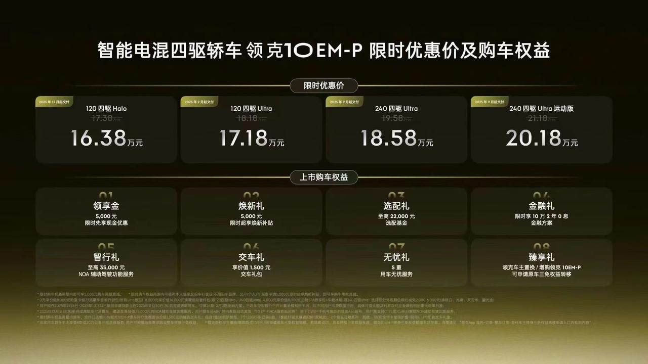 16.38万的领克10EM-P你买不买
究竟是什么魔力让去年的纯电领克10不到一