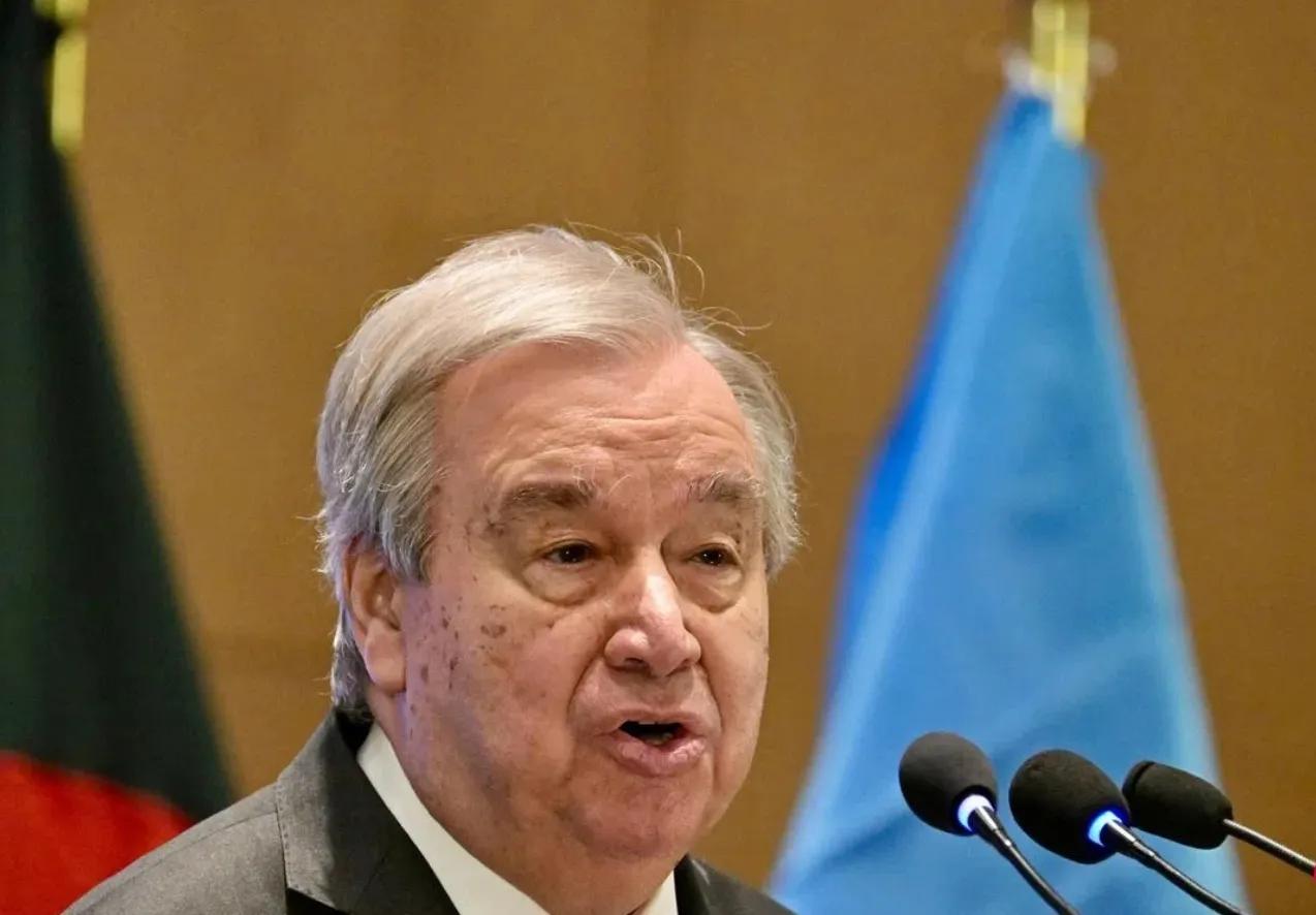 联合国秘书长古特雷斯对印度在巴基斯坦及巴控克什米尔地区的军事行动非常担忧，并呼吁