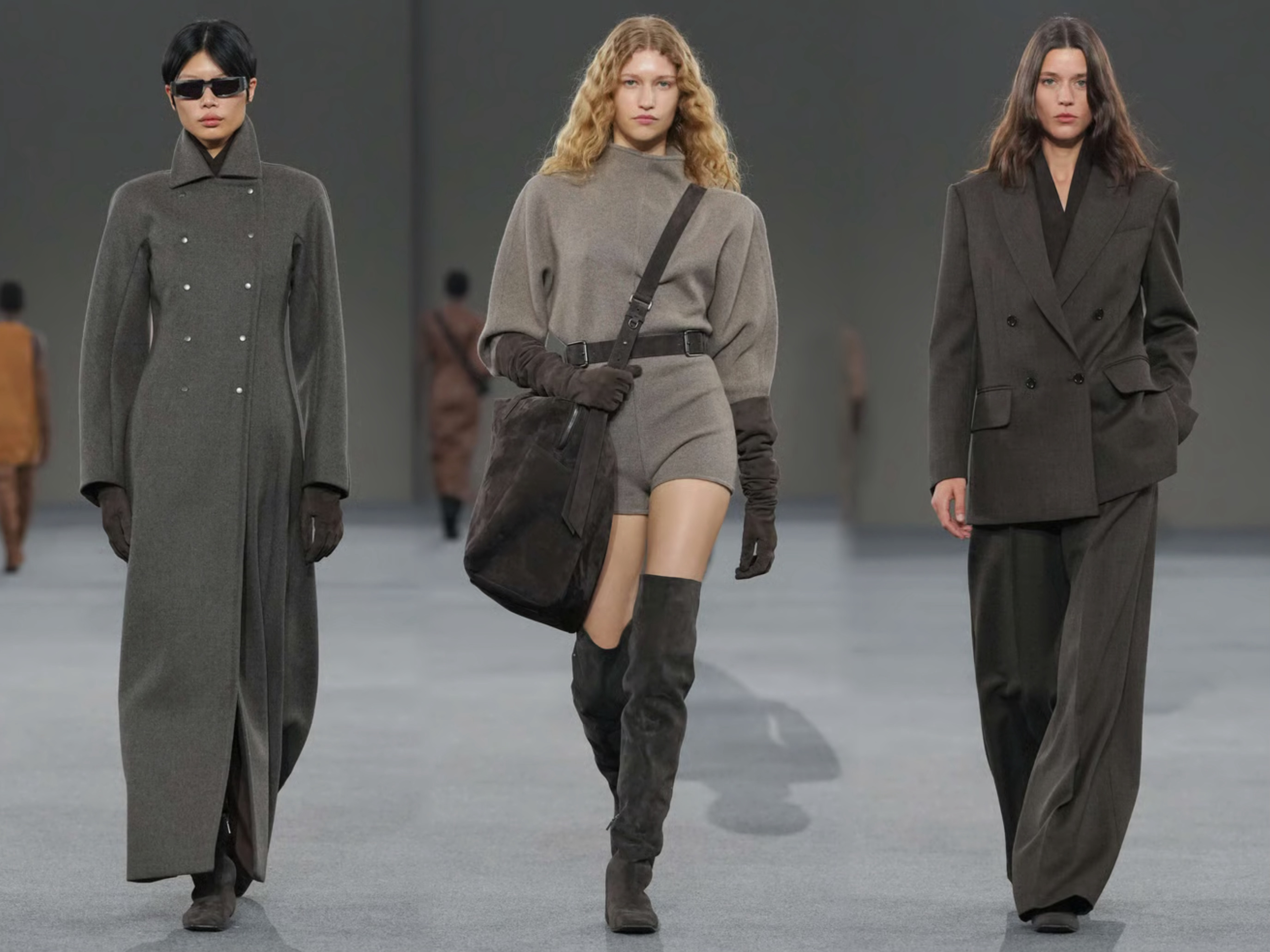 Max Mara F/W 2026  米兰时装周 低饱和色彩与绒感面料相得益彰，