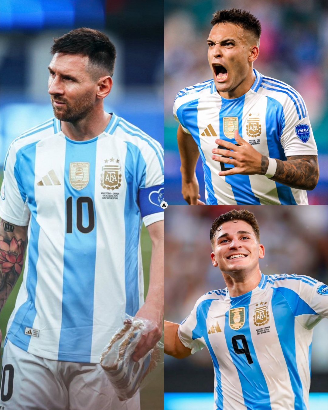 🌟🇦🇷明天对阵玻利维亚的首发前锋：➜莱昂内尔·梅西。➜朱利安·阿尔瓦雷斯。