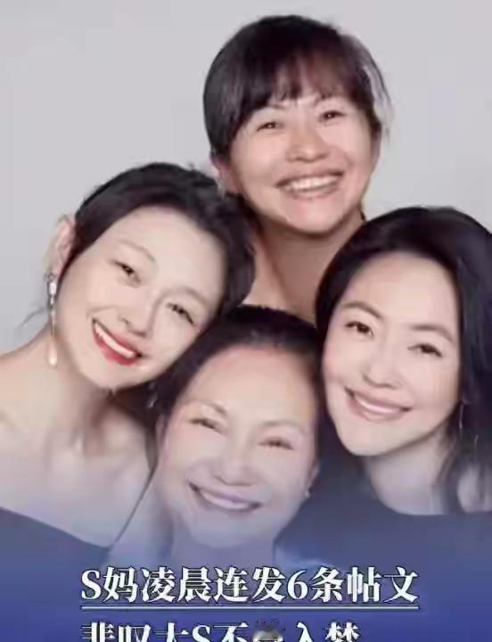 S妈对孩子们的爱，管不了，赚钱给我花，真的是太无语了。大S的事情交给具俊晔负责，