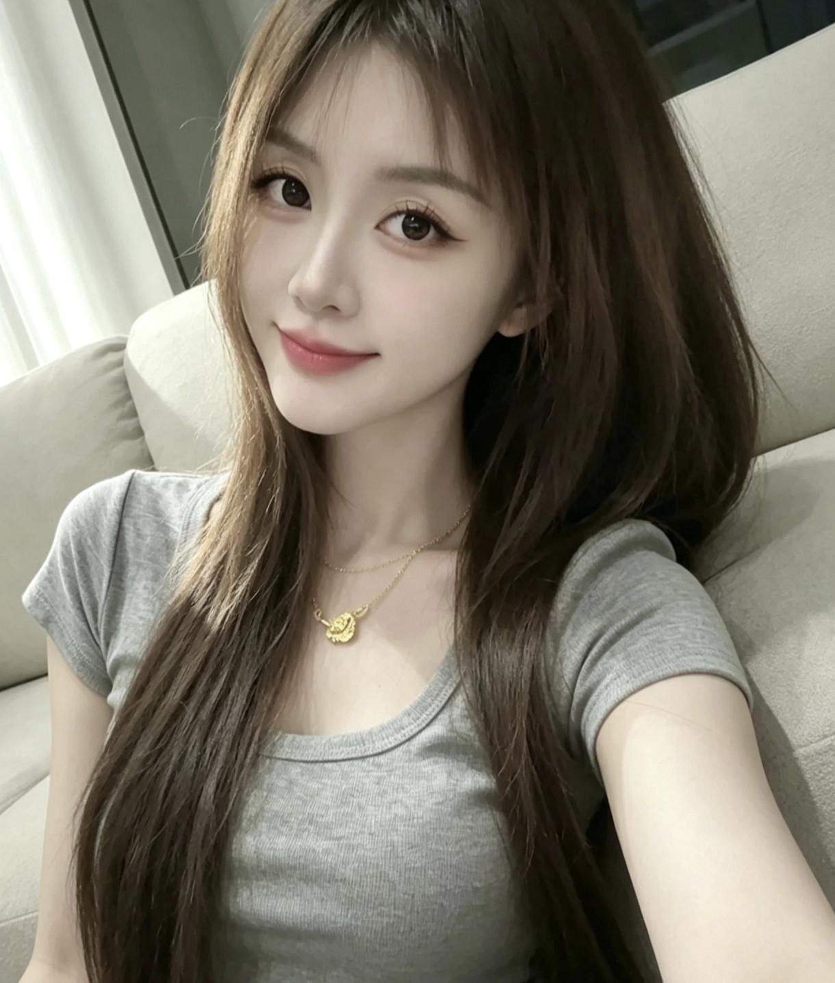 分享一下相册里的美女