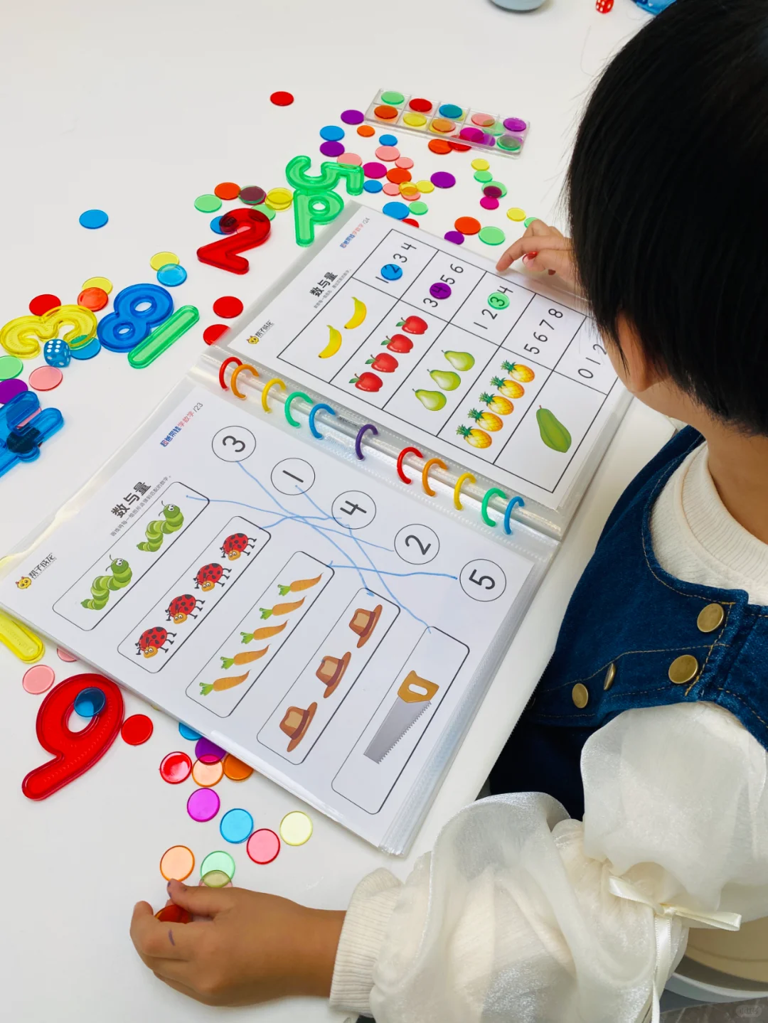 适合2-5岁宝宝数学启蒙教具游戏，边玩边学