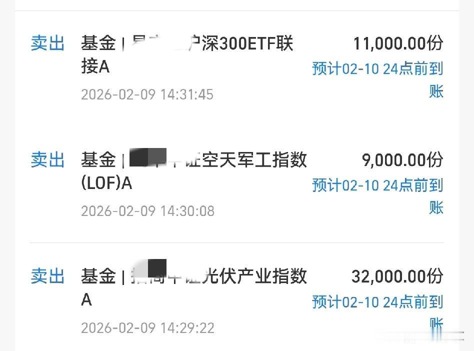 今日操作，
1、光伏减仓20%，
空天军工减仓20%，
沪深300减仓20%，