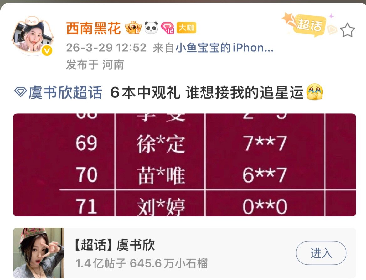 互关六本中观礼，我跳楼了。 