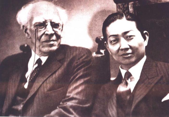 梅兰芳与苏联艺术大师斯坦尼斯拉夫斯基(1935年)