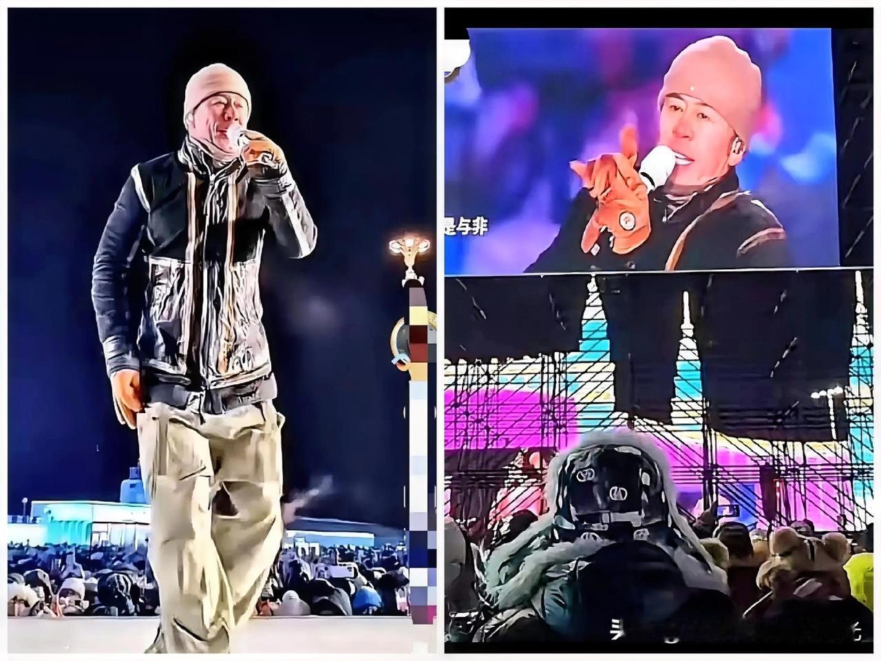 53岁杨坤
在哈尔滨跨年夜演唱会，秀了一把肌肉，让大家知道什么叫敬业。

零下2