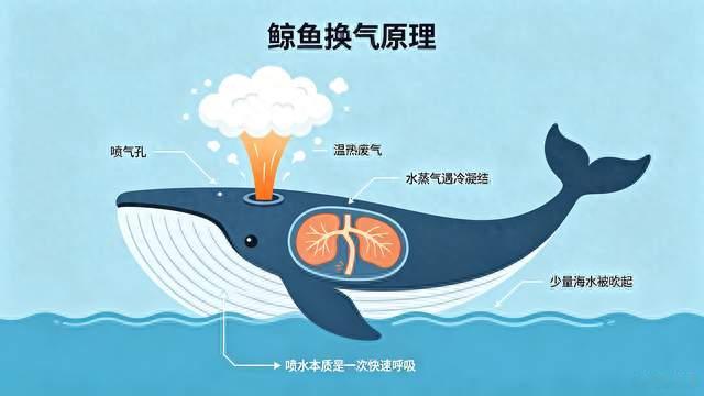 鲸鱼喷水是在玩水吗？千万别被骗，这可不是喷泉！