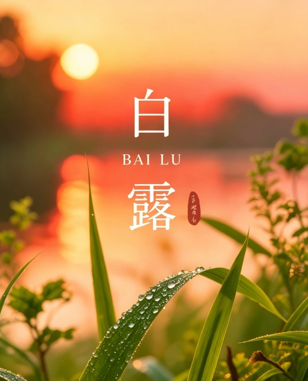 白露至，秋意浓凝珠月更明，静候好个秋时光淡漠年华，烟火温暖人家赏露华如霜，祝秋日