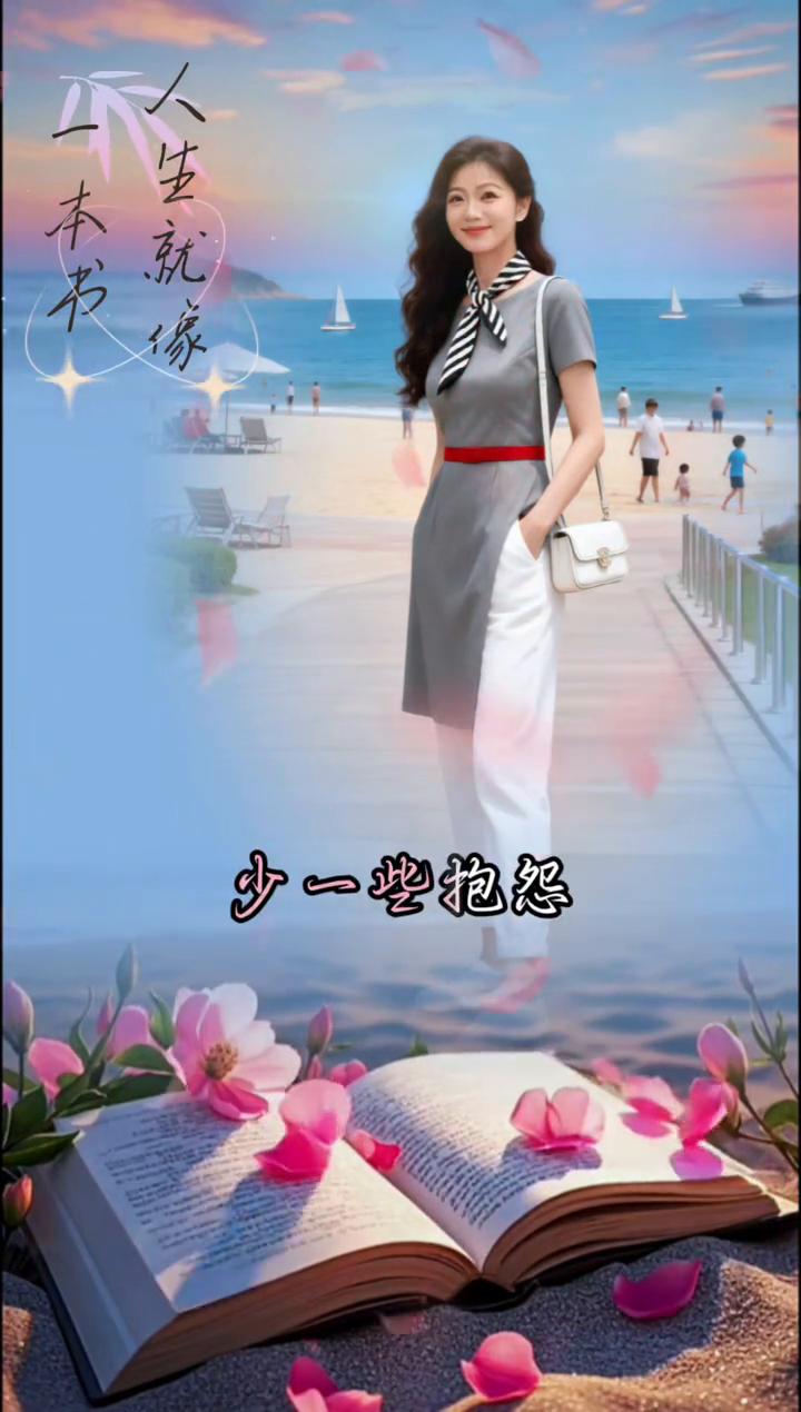 人生就像一本书，写满了春夏秋冬，翻开是故事，合上是回忆。谁都不完美，多一些珍惜，