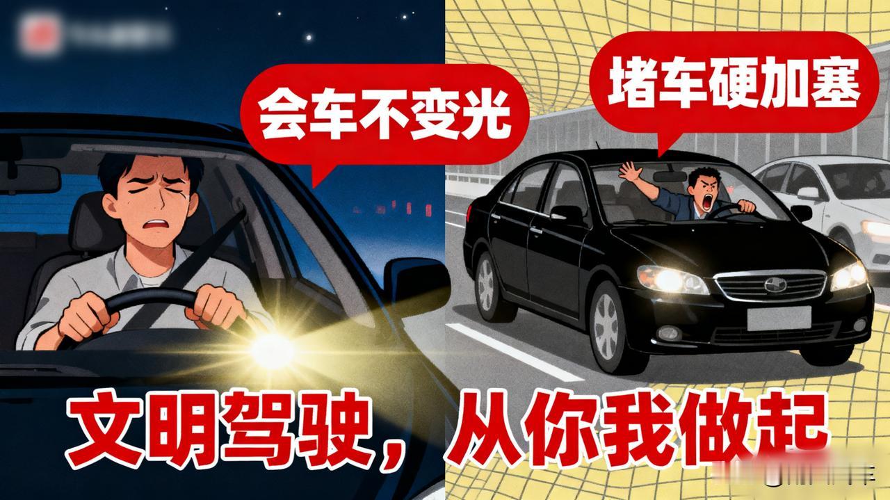 开车时你最讨厌哪种行为？我提名“远光狗”和“加塞怪”！

会车不变光，堵车硬加塞