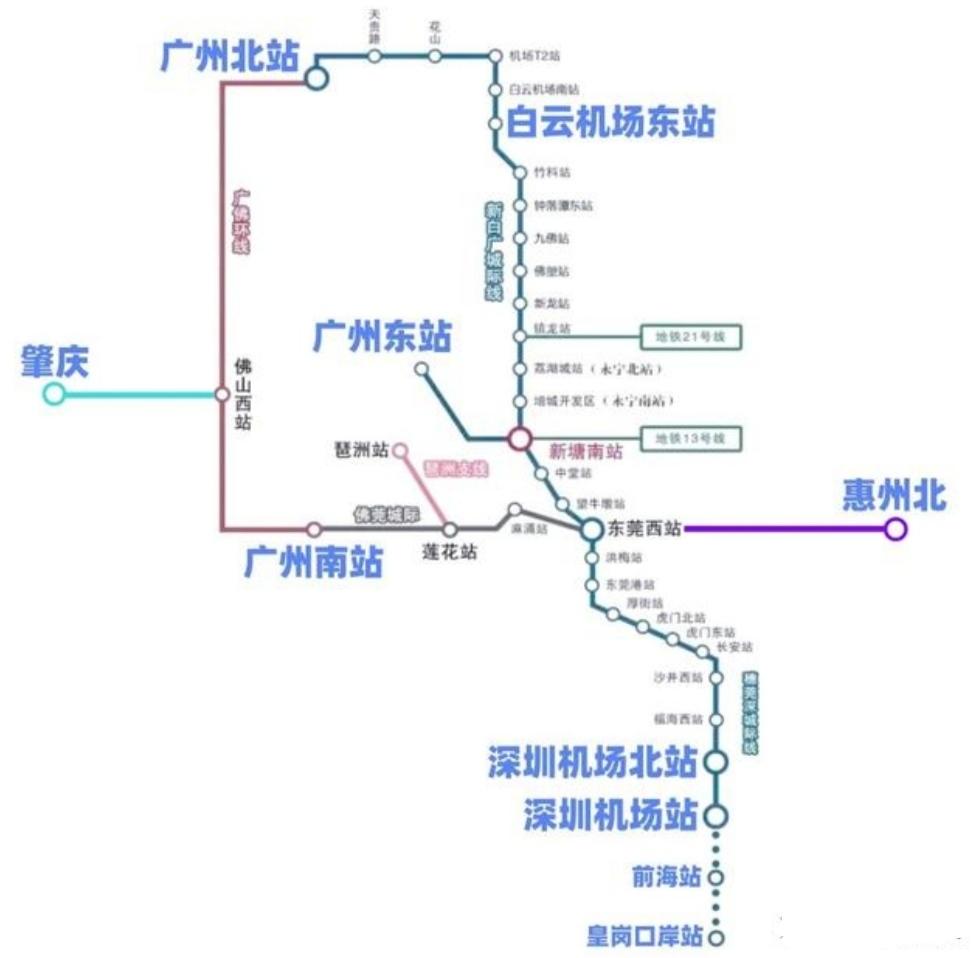 根据最新规划，广州与深圳前海之间将新增一条直达城际铁路，进一步强化粤港澳大湾区的