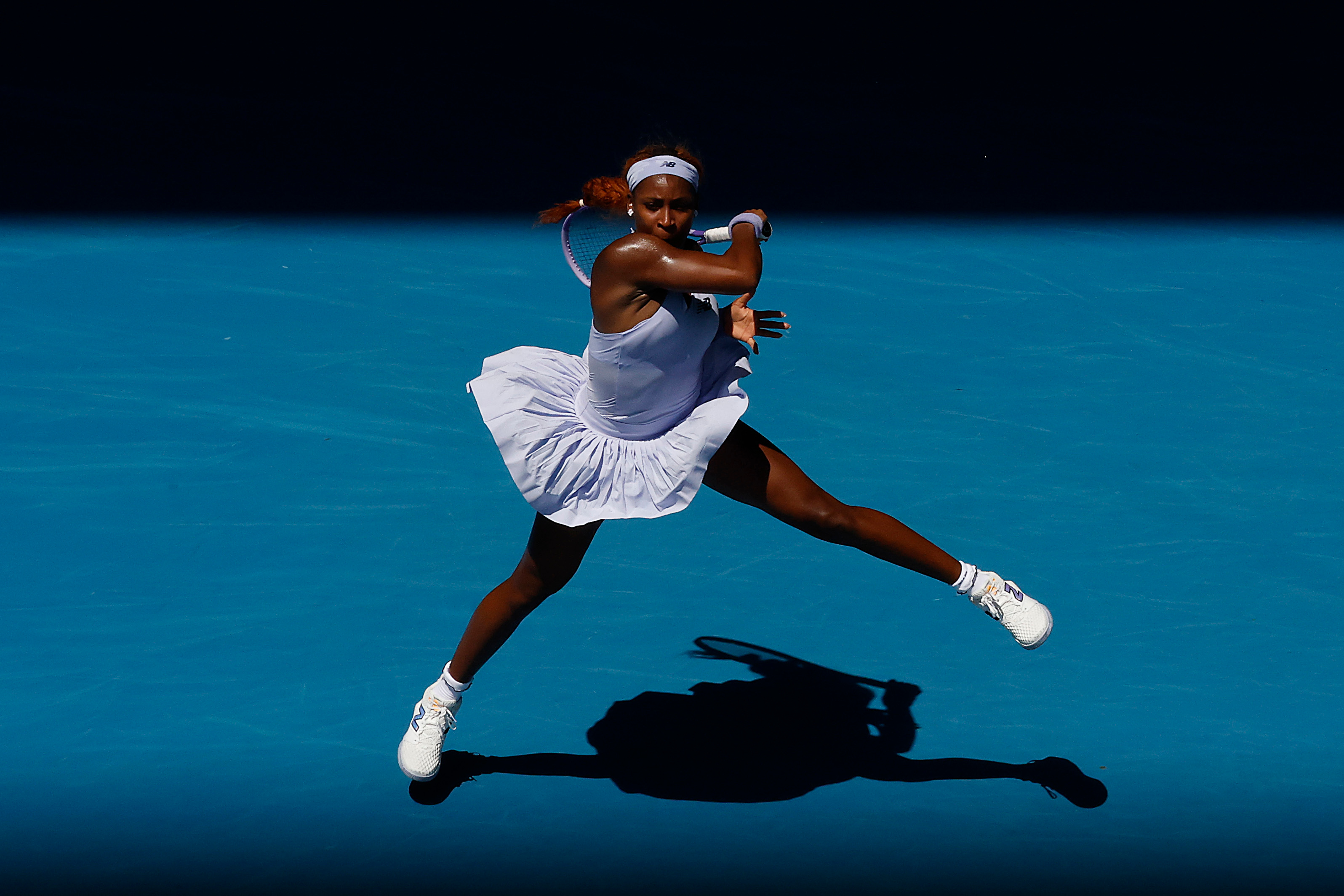 高芙迎澳网开门红✅澳网2026 女单首轮，3号种子高芙以6-2 6-3击败拉克西