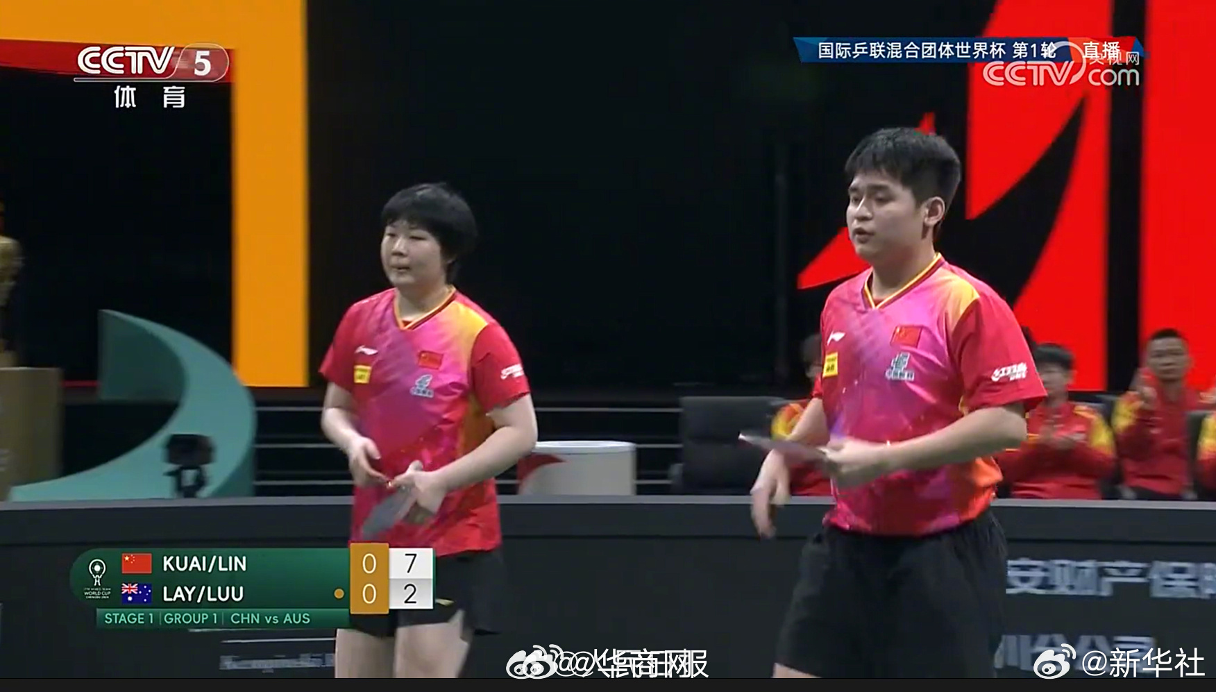 【恭喜！#成都混团世界杯国乒开门红#】刚刚，2024年成都国际乒联混合团体世界杯