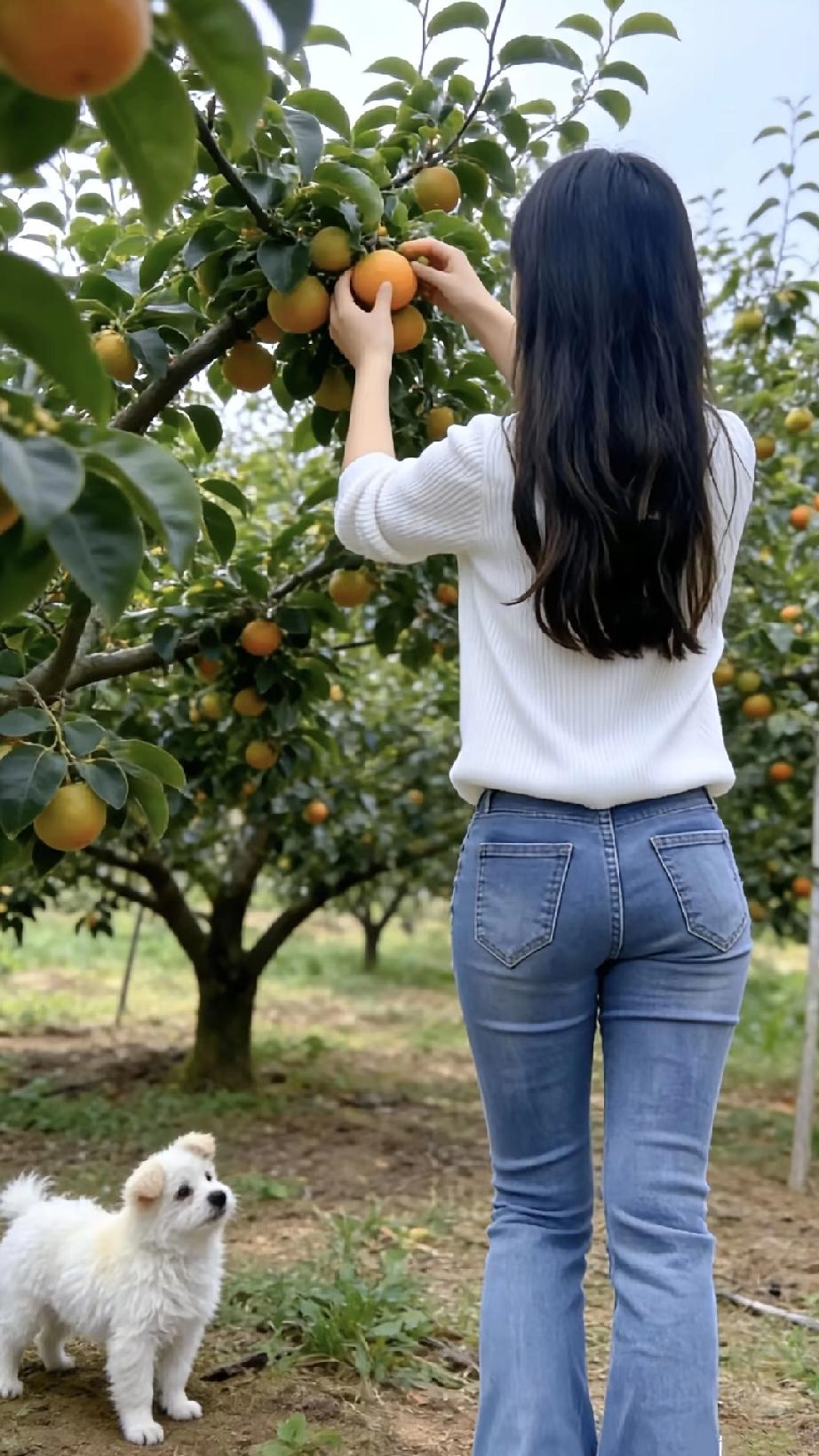 摘果人归去，犬吠树边秋，勾勒出山野暮归的清寂画面，秋意浓而不悲，静美藏于烟火，意