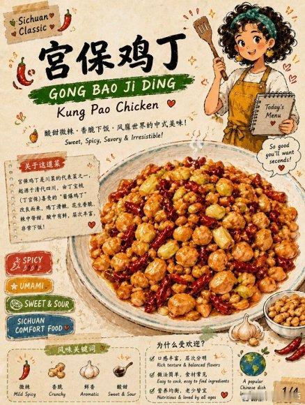 宫保鸡丁传统与创新碰撞 宫保鸡丁从丁宝桢衙门传到外卖盒里，靠的就是每代人都往锅里