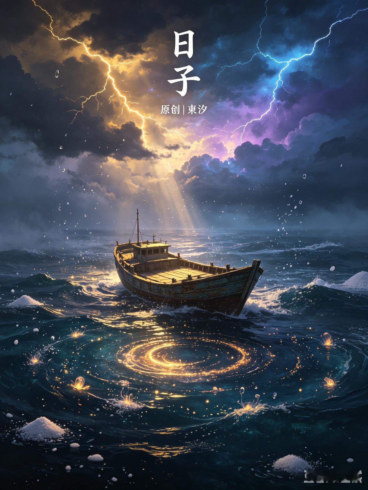 《日子》
原创 | 東汐

日子，风推着船
风慵懒，洋流托着船板
暗涌噬骨，穹顶