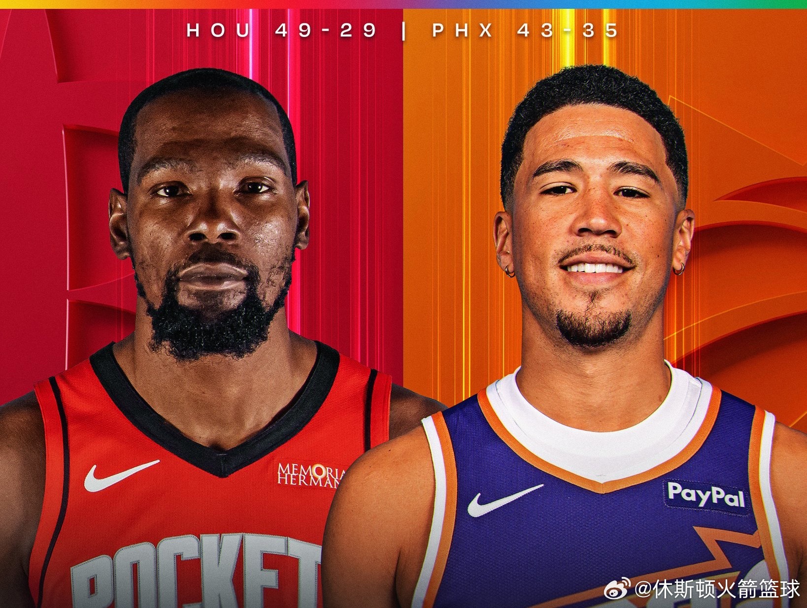 火箭本赛季对阵太阳的战绩来到了4胜0负，实现横扫🚀此外，火箭对太阳已经取得了8