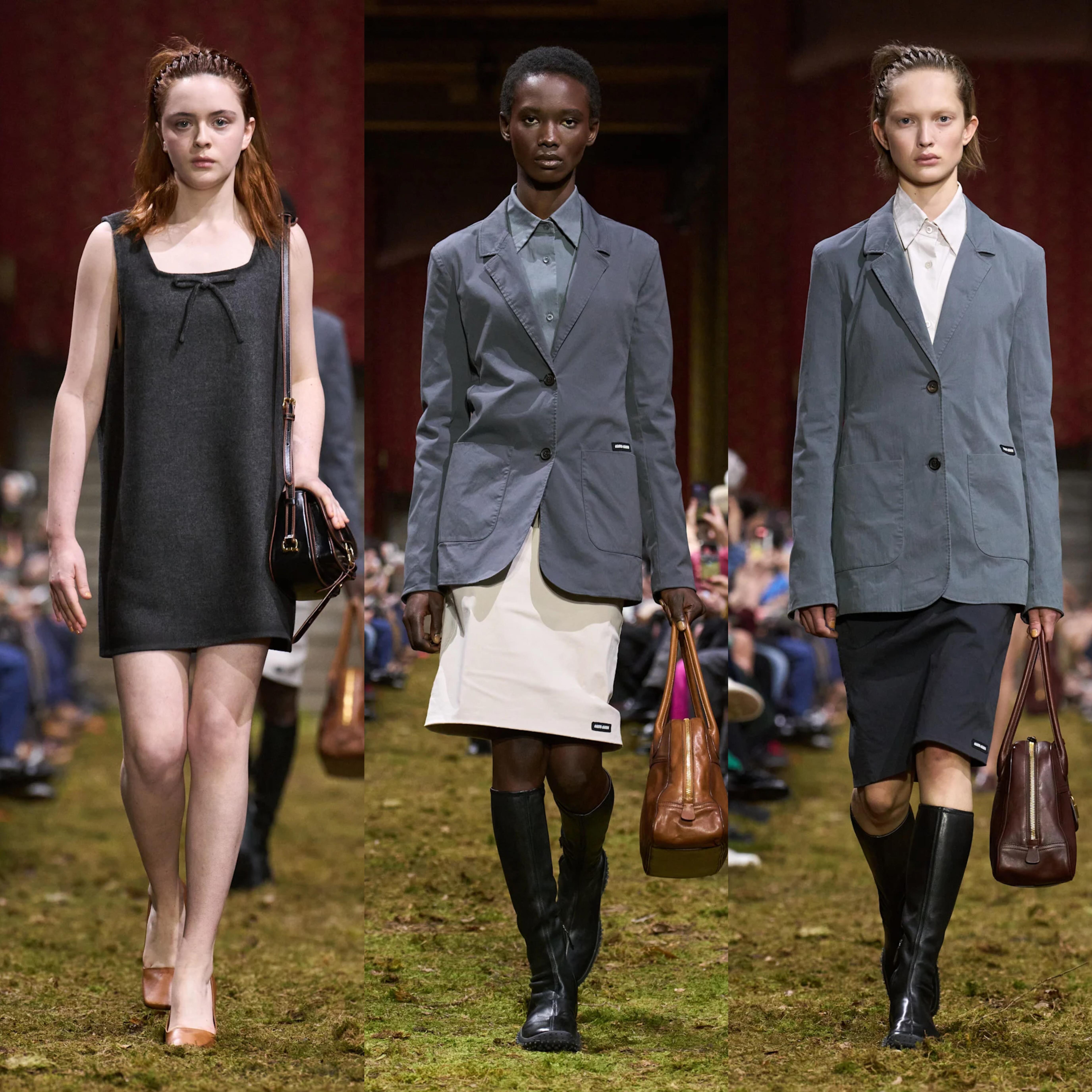 时装周大秀直击 Miu Miu这季2026秋冬真的太戳人了✨ 从前的叛逆少女悄悄