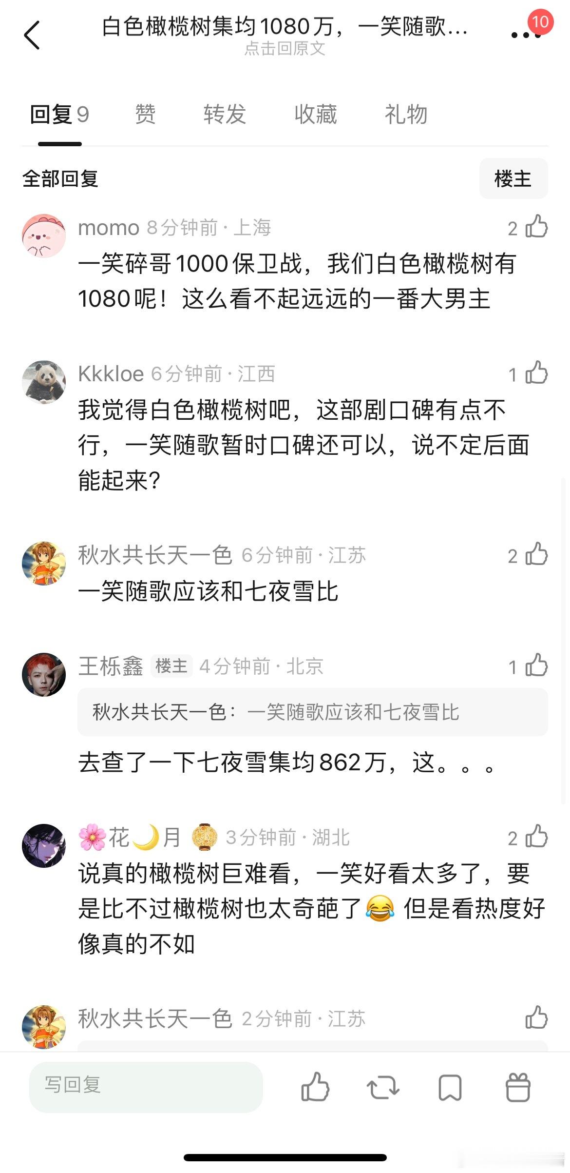 白色橄榄树集均1080万，一笑随歌会比这还扑吗？ ​​​