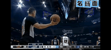 裁判：来，赶紧拿球来；
哈登：不拿，就不拿，
裁判：为啥不拿？
哈登：两次上篮被