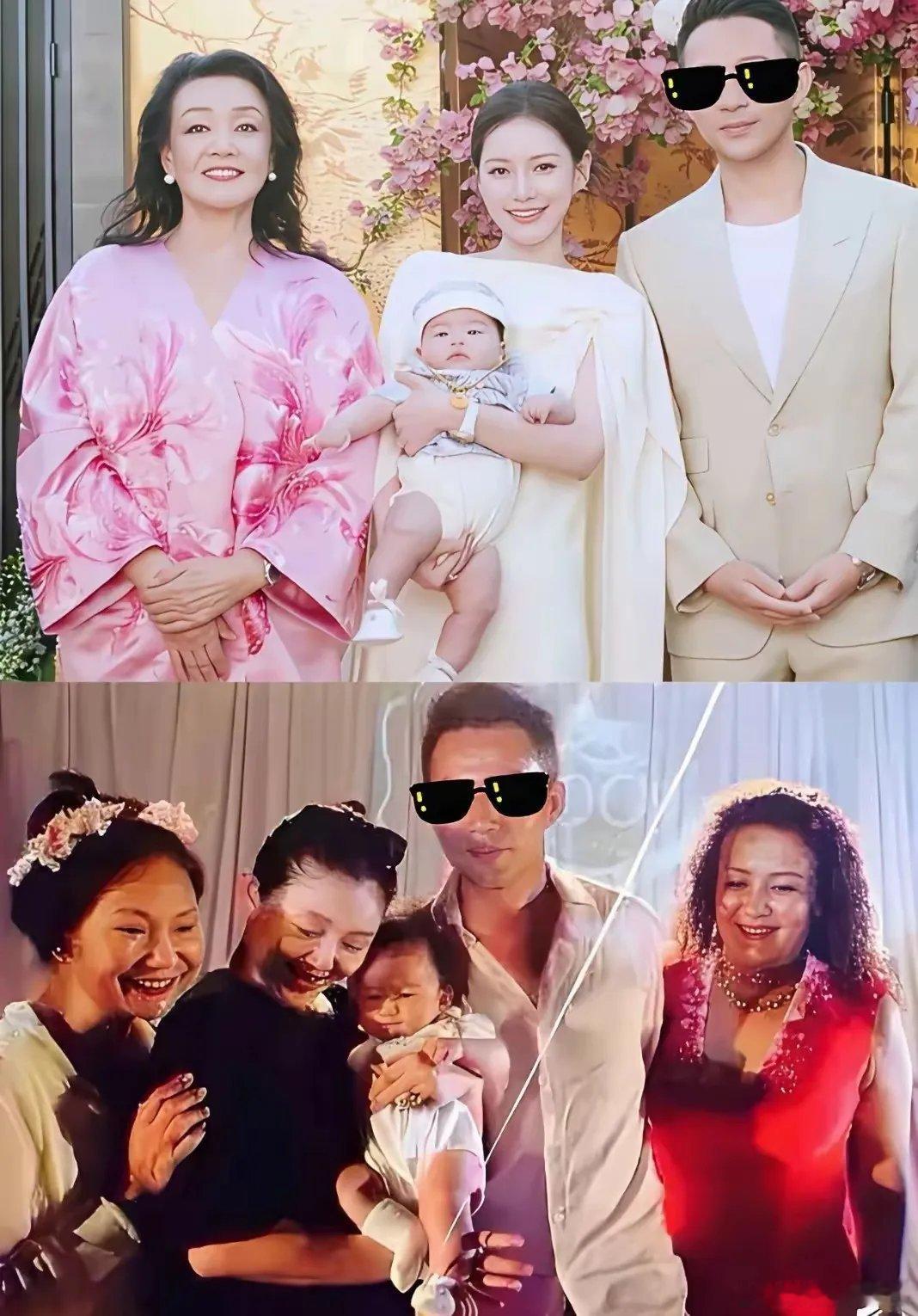 下面十几年前的汪希玥百日宴上面是今年的汪吉辰百日宴大S那时候真的很像一个普通的妈