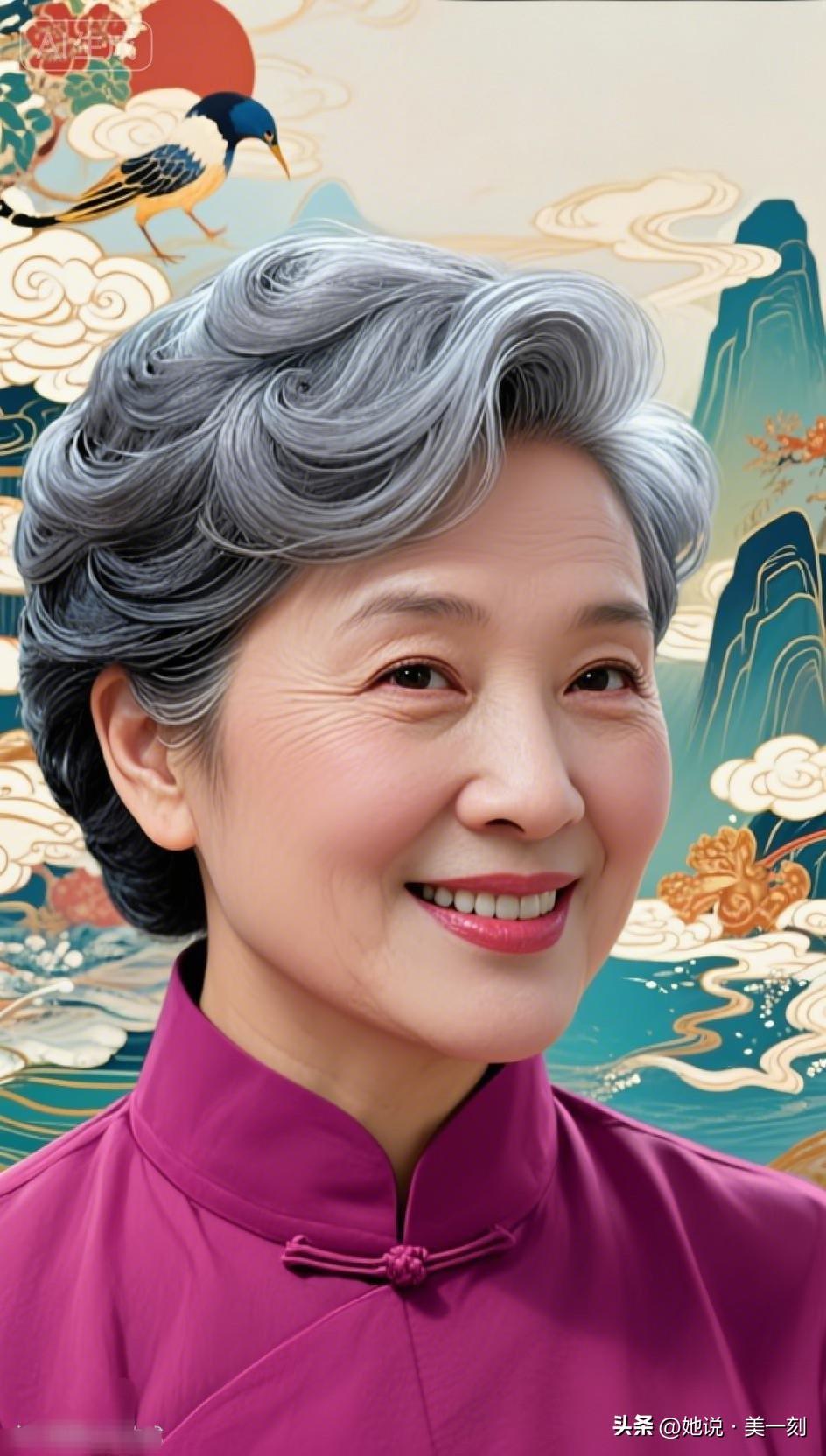 优雅奶奶的时尚穿搭，传统与现代的完美结合！晒出岁月的美