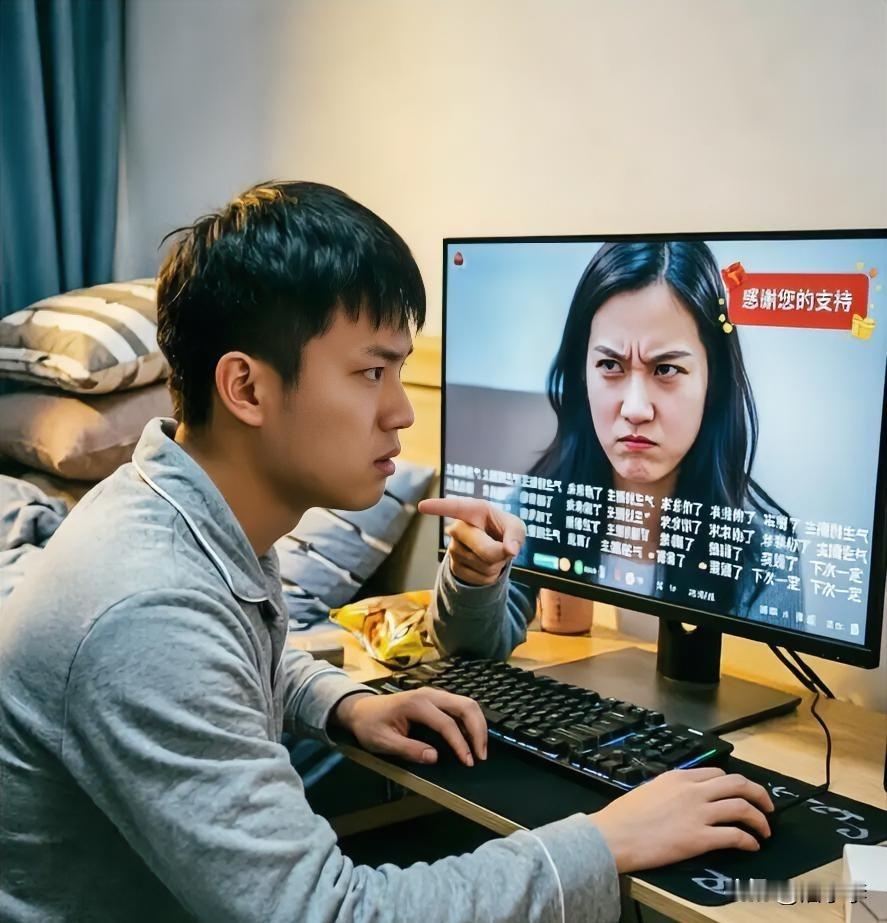 现在互联网有个奇怪的现象：“网红站着要饭，粉丝跪着刷钱。”

随便点进去一个直播