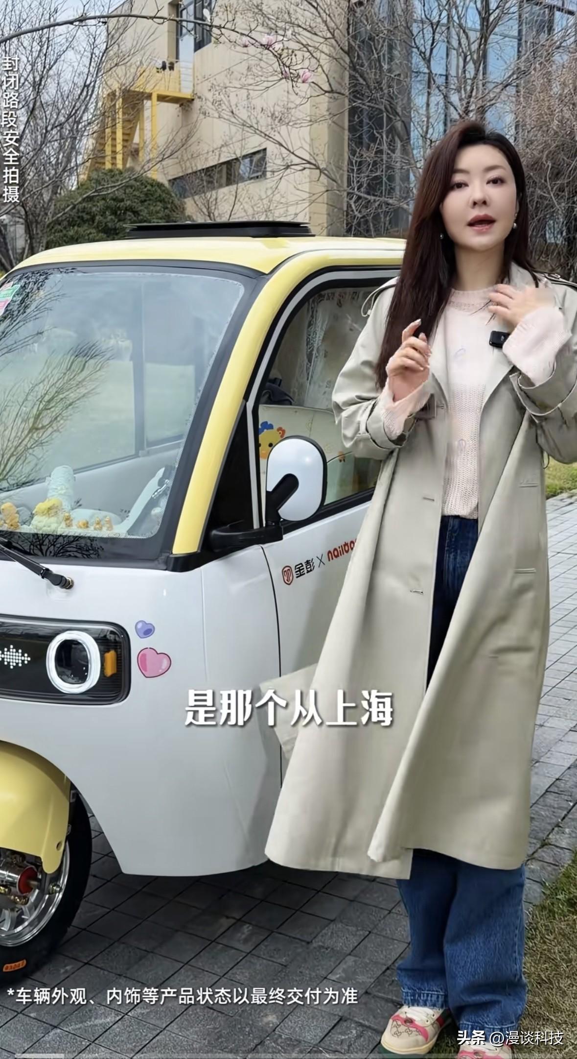 这家低速电动车厂商这么有实力啊，竟然请了熊黛林代言，看起来挺有实力啊。

我查了