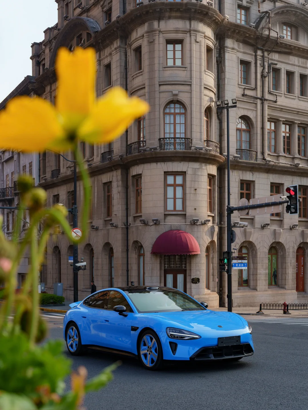 开着卡布里蓝新SU7，和上海的春天慢慢约会～