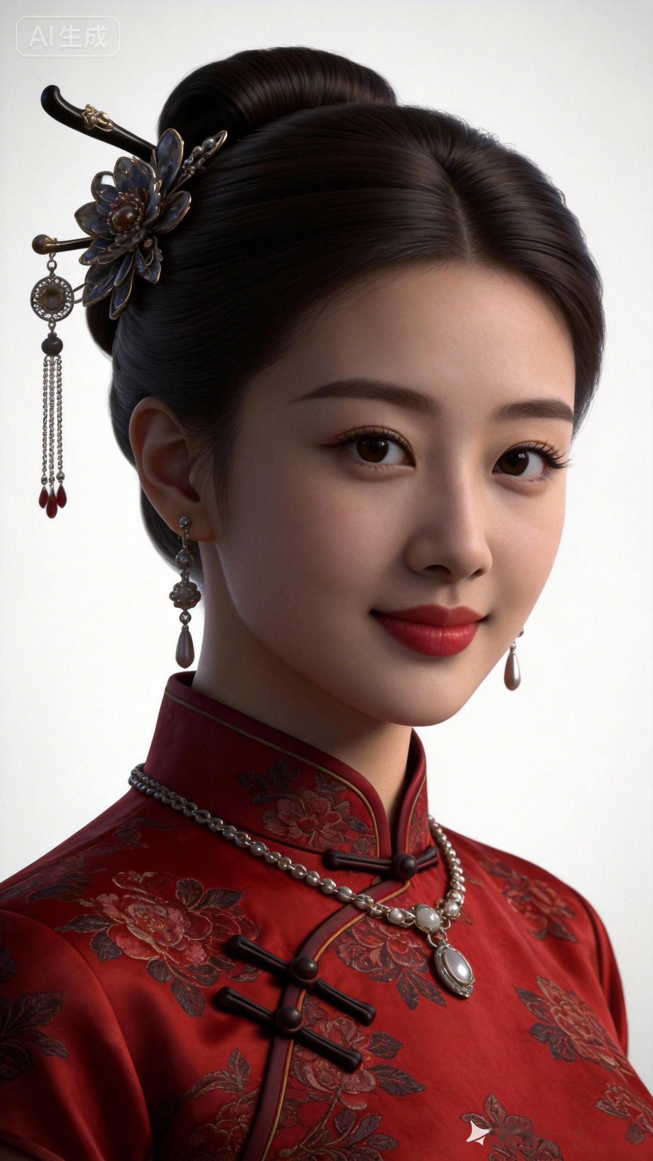 复古旗袍美人，优雅气质，韵味十足！