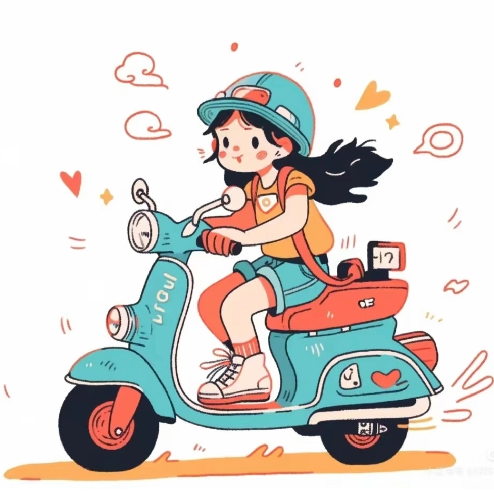 🛵 𓏲⸝⸝ 𝙙𝙪𝙙𝙪𝙙𝙪💨太喜欢下班了，有一种刑满释放的感觉…