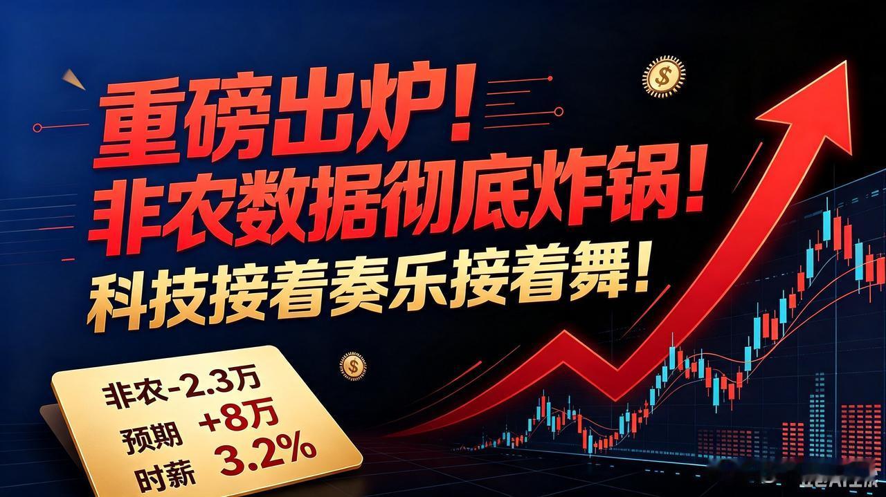 重磅出炉！非农数据彻底炸锅！科技大概率接着奏乐接着舞！
 
整个海外交易市场今天